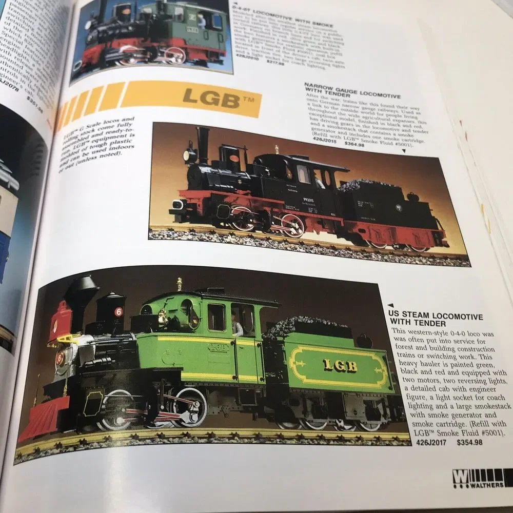 1991 Walthers The World of Large Scale Trains Catalog 249 pages LGB‎ engines